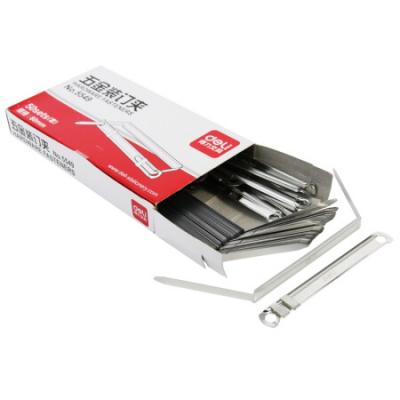 得力(deli)80mm抗压金属两孔装订夹/五金装订夹条 50套/盒 办公用品 5549