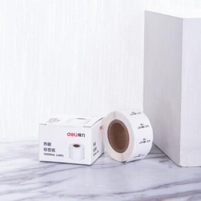 得力(deli)热敏标签纸 (20*10mm)三防不干胶热敏标签打印纸(600张/盒) 11898