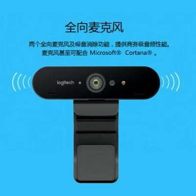 罗技(Logitech)C1000e电脑摄像头 4K高清网络直播摄像头/家用电脑广角摄像头内置麦克/黑色