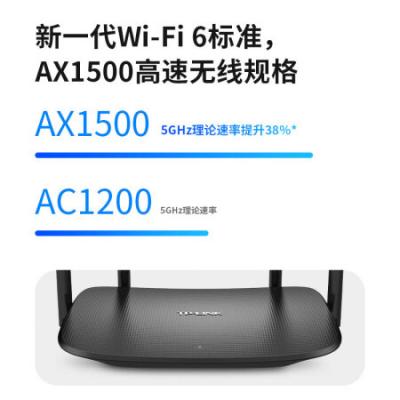 TP-LINK路由器TL-XDR1520易展版 家用路由器/凌云WiFi6双千兆无线路由器/5G双频/高速穿墙家用/儿童上网管控/AX1500