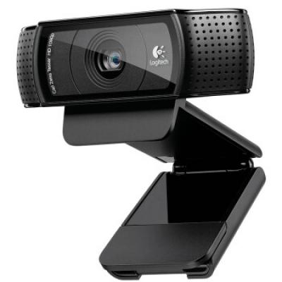 罗技(Logitech)网络高清摄像头C920 台式机电脑笔记本频会议家用网课直播摄像头带麦克风/自动对焦摄像头/1080P