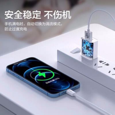 品胜(PISEN)苹果安卓手机充电器 5V2A快充头通用iPhone14/13/12/11ProMax/XS/SE/ipad/华为OPPO小米10Pro/vivo快充手机插头