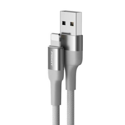 品胜(PISEN)苹果手机数据线 铝合金织布手机充电线/适用于iphone1312/X/11充电器ipad/2.4A安全快充/2米