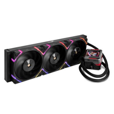 瓦尔基里(VALKYRIE）E360 VK 一体式CPU水冷散热器 多平台扣具 支持LGA1700 2.4吋LCD H.264播放