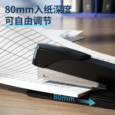 得力(deli)金属材质订书机/订书器 适配12#订书钉 可装订50页 办公用品 0314