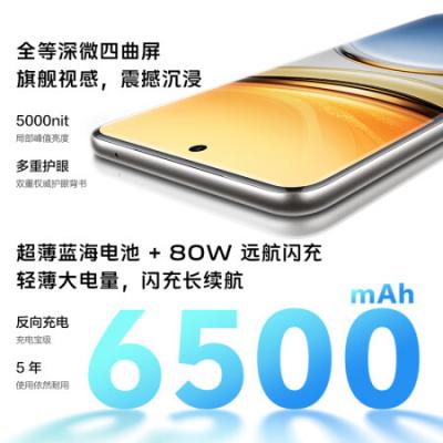 vivo Y300 Pro 5GAI拍照手机 骁龙6GEN1 6500mAh超薄蓝海电池 全等深微四曲屏 SGS五星抗摔认证 